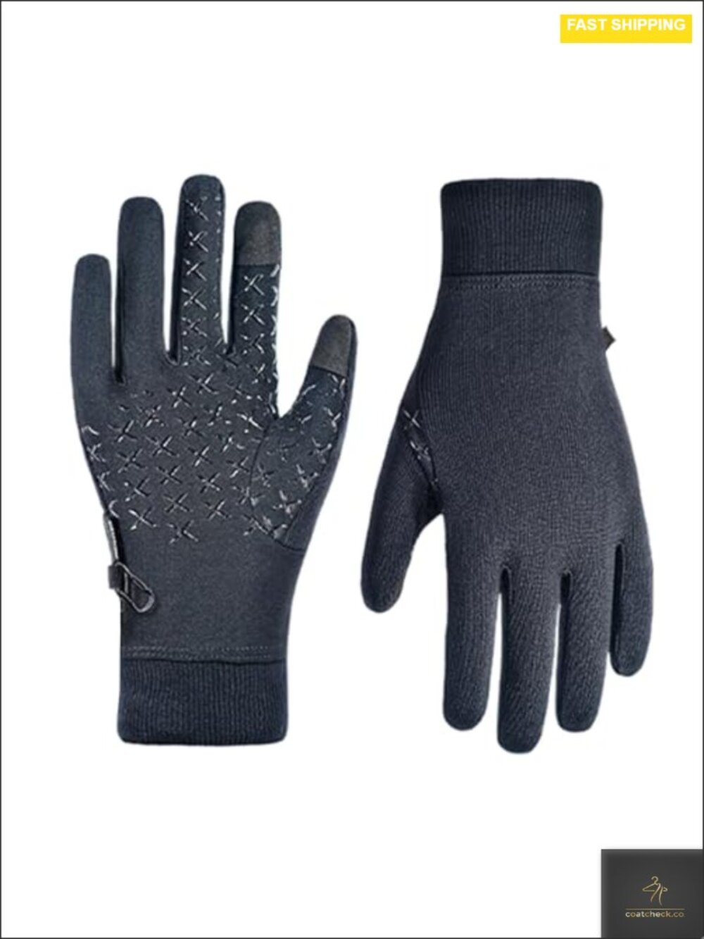 Waterproof Ski Gloves, Merino Wool 3-Layer, Slim Fit, No-Slip Grip